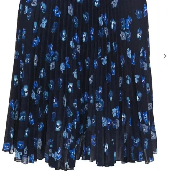 Prada pleated floral skirt sz 46 - Picture 4 of 7